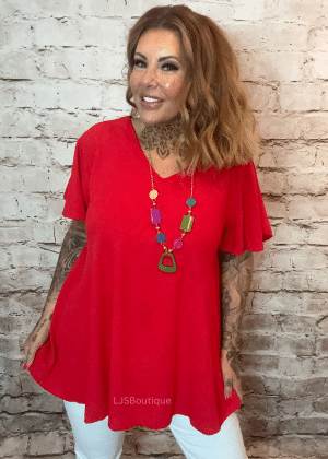 Holly Necklace top best fits 14-24  NO RETURNS ON SALE ITEMS