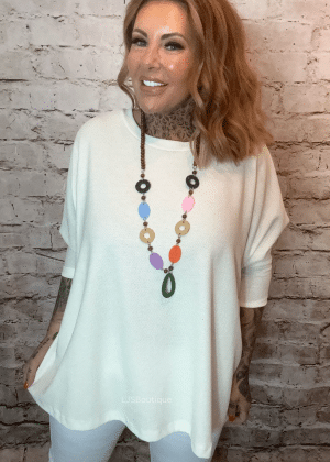 Ellie necklace batwing top best fits 16-24