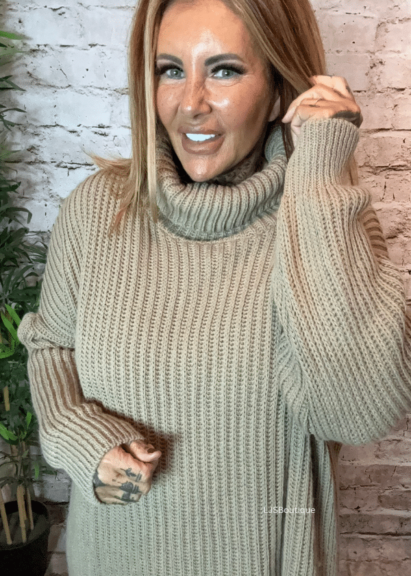 Emma Turtle Neck Waffle Jumper 16-26 - Image 8