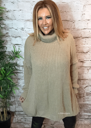 Emma Turtle Neck Waffle Jumper 16-26