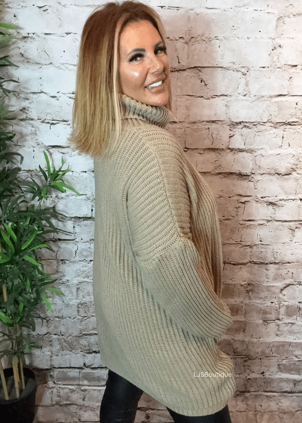 Emma Turtle Neck Waffle Jumper 16-26 - Image 12