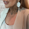 111 Gold and White earrings - Image 4
