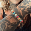 165 multi-coloured cuff Bangle