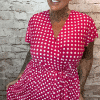 June spotty wrap dress best fits 14-22 - Image 6