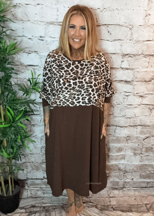 Zendaya leopard tunic/dress 18-26