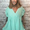 Malita Wrap Style V-neck Top Best Fits 16-26