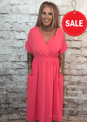 Cassie dress best fits 14-22 "No Returns On Sale Items"