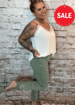 Dazzle Khaki high waist jeans NO RETURNS ON SALE ITEMS