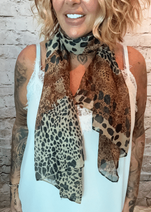 321 Animal print scarf *Restocked*