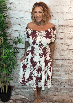 Adelaide Bardot dress best fits 14-22