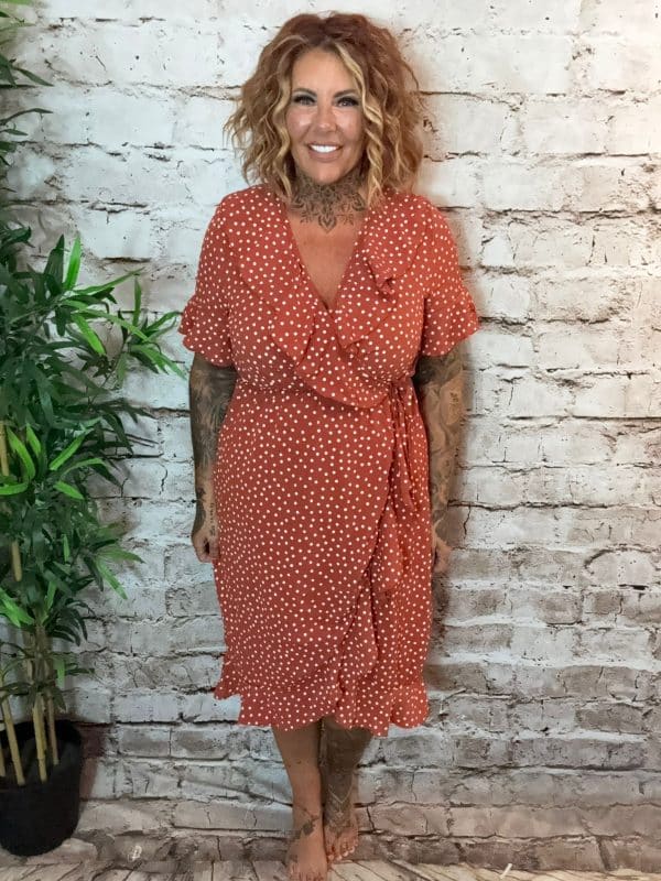 Spotty dotty wrap dress Restocked - Image 9