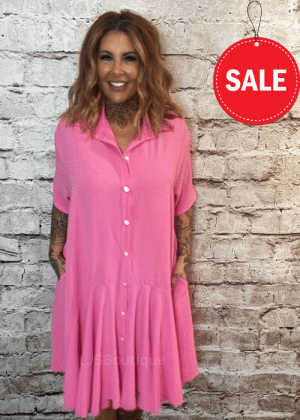Alicia shirt dress best fits 16-26 "No Returns On Sale Items"
