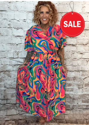 Tabitha green dress best fits 14-22 "No Returns On Sale Items"