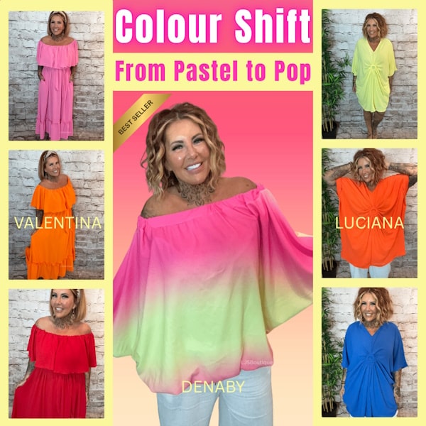 Colour Shift From Pastel To Pop