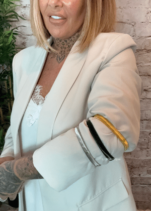 A pair of Blazer arm bands