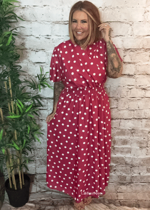 Resse spotty dress Best Fit Sizes 14-22 Restocked