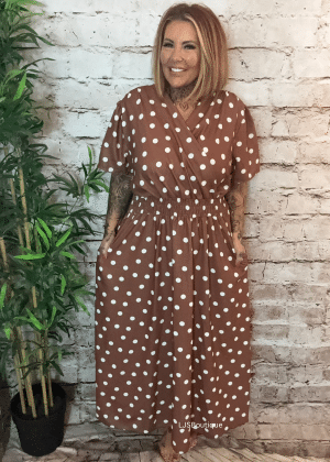 Resse spotty dress Best Fit Sizes 14-22 Restocked