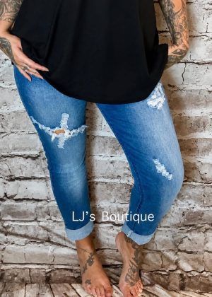 Distressed Denim Premium Magic Jeans *Restocked*