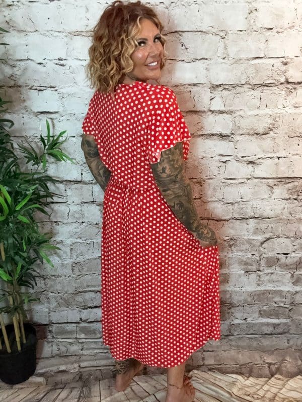 June spotty wrap dress best fits 14-22. Restocked - Image 2