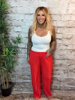 Lotty Pleated wide leg trousers best fits 12-20