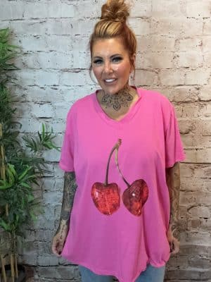 Paris V-neck T-shirt best fits 16-26