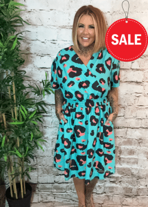 Meredith wrap dress best fits 16-24 "No Returns On Sale Items"