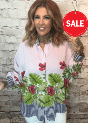 Angela Blouse best fits 14-22 No returns on sale items