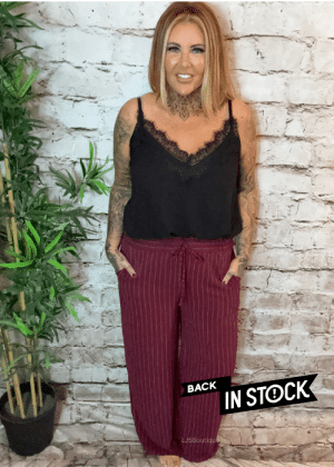 Billie wide leg pinstripe trousers best fits 14-20