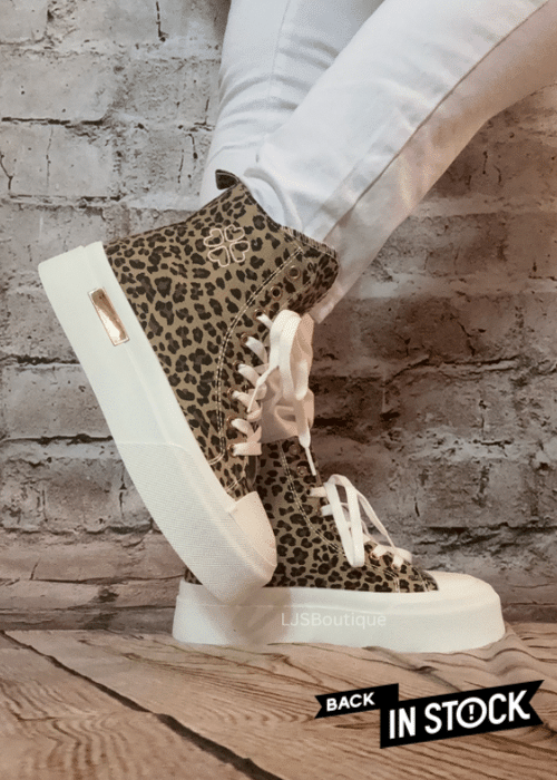 713 Leopard print High top (TRAINERS) restocked