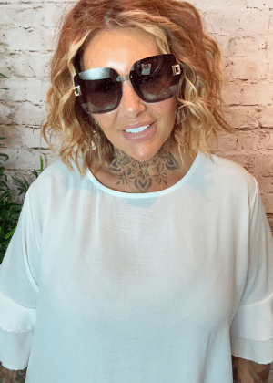 465 LV Inspired Chocolate Sunglasses