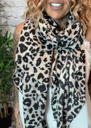 551 animal print scarf