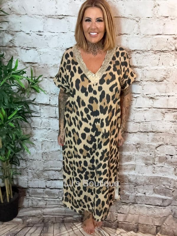 Wild Animal print Dress Best Fits 16–22 - Image 3
