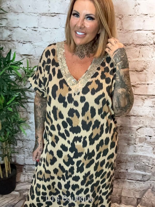 Wild Animal print Dress Best Fits 16–22 - Image 4