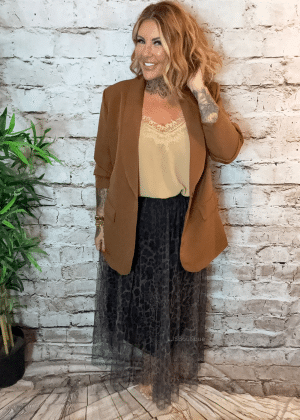 Page animal print tulle skirt 12-20