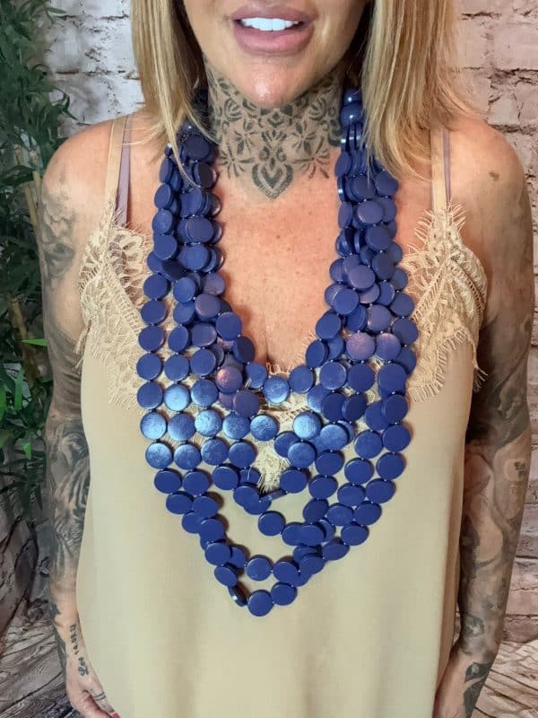 489 wood layered Necklace Restocked - Image 4