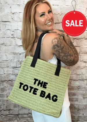 195 Inspired Tote beach bag  "No Returns On Sale Items"