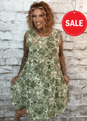Alexa Sleeveless Parachute dress 12-18 No Returns on sale items