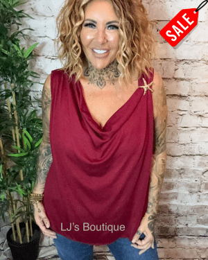 The Diane star fish top - best fits sizes 16-22 NO RETURNS ON SALE ITEMS