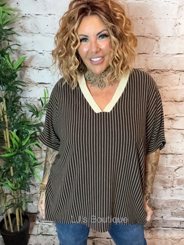 The Sloane Stripe Top Best Fits  16-24 - Image 5