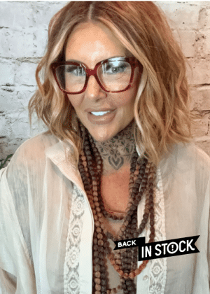 619  Bampton Peony (red) ECO Friendly reading glasses