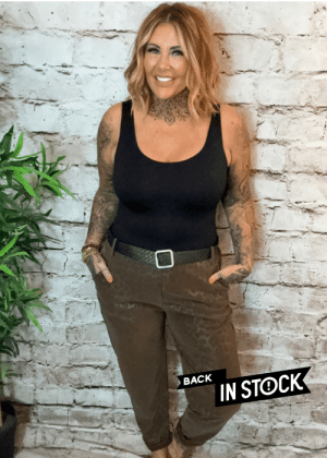Nyla Matt leather look feel Trousers best fits 10-16