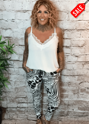 Chico Animal print magic trousers 12-18