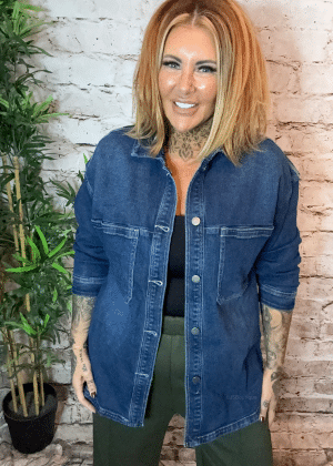 Nicola denim shacket