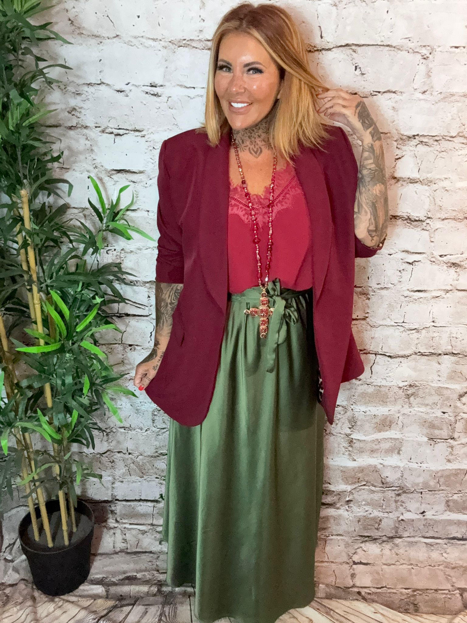 Willow Belted Maxi Skirt Best Fits 14-22 - Image 11