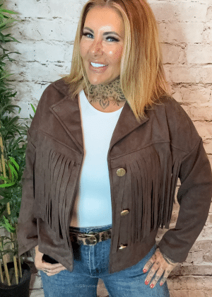 Suede Cowboy jacket best fits 14-22