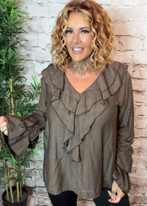 Willow frilled blouse best fits 14-20