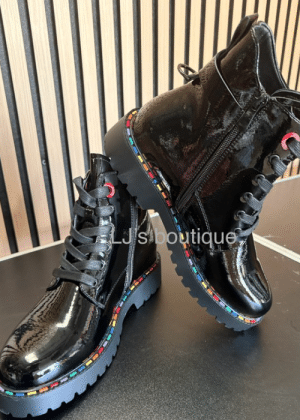 Black Rainbow Boots