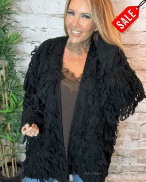 Brooke shaggy cardigan best fits 16-26 no returns on sale items