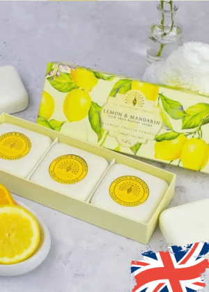 658-Lemon and Mandarin Triple Soap Gift Box