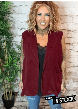 Katie Cord waistcoat best fits 16-24